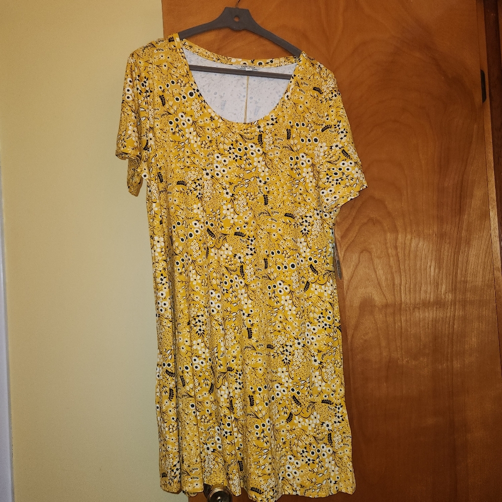 The Pioneer Woman Scoop Neck Dress with Short Sleeves